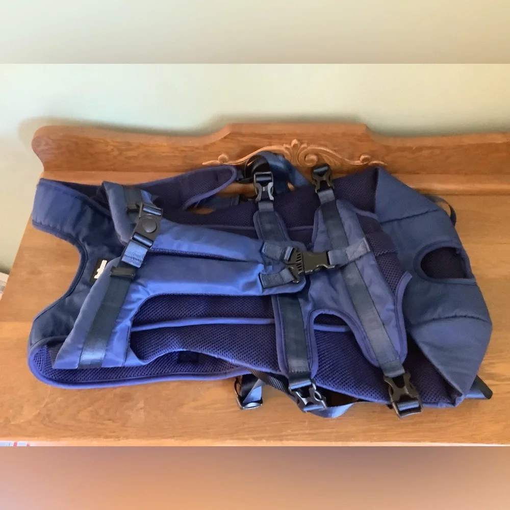 Pet carrier XL navy blue, made by Petbonus